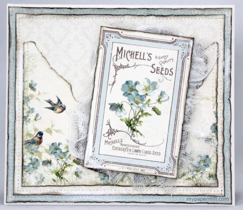 Vintage Garden-kort bakside