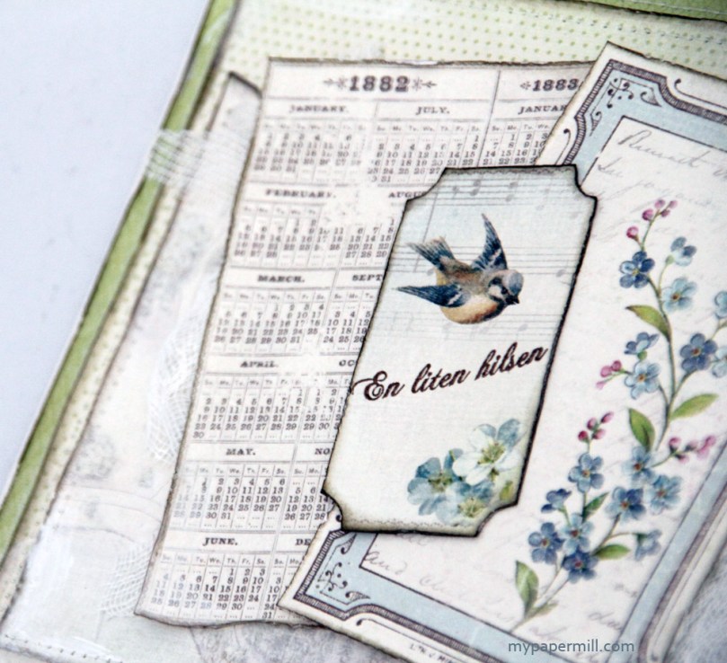 Vintage Garden-kort ticket en liten hilsen