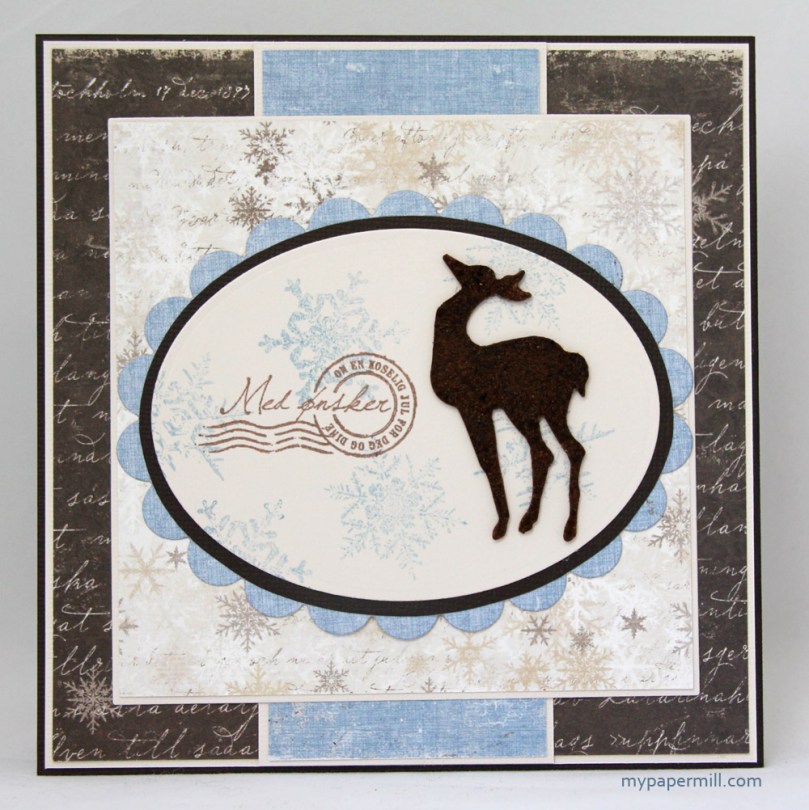 Snowy Winter Scene-kort bakside