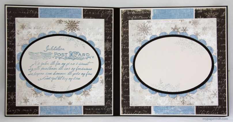 Snowy Winter Scene-kort innsider