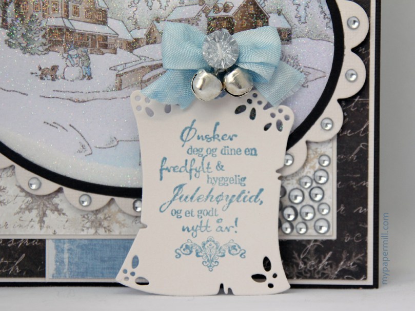 Snowy Winter Scene-kort tag