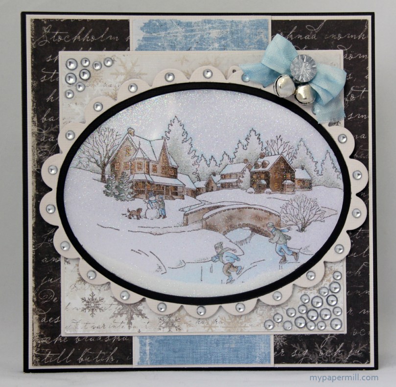 Snowy Winter Scene-kort