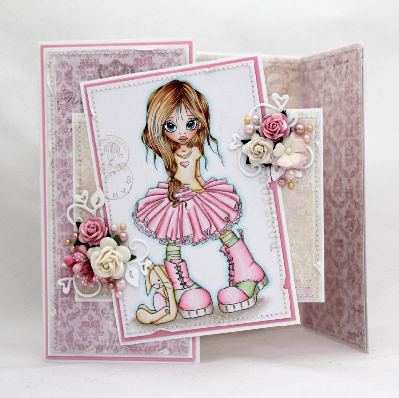 Saturated Canary Honey-kort halvåpent