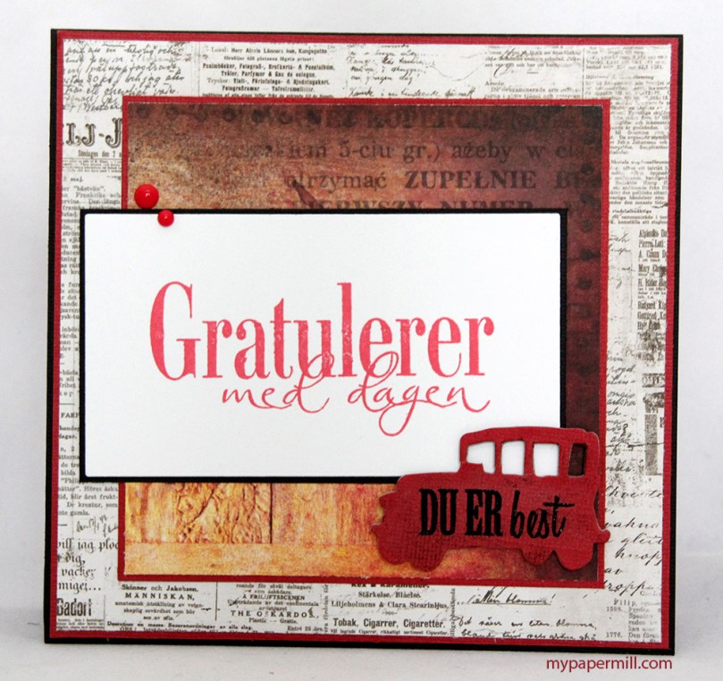 Bildilla rød bakside