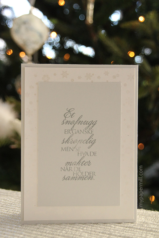 blått snømannkort bakside