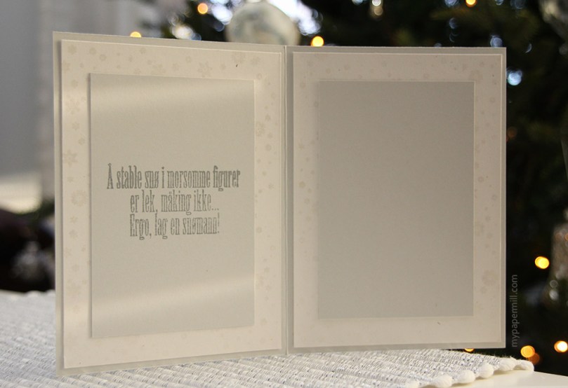 Blått snømannkort innsider