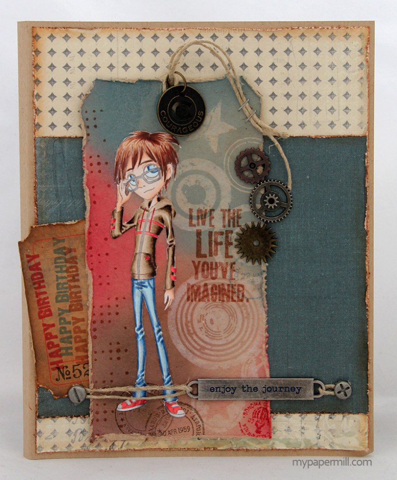 Tickled Pink-kort forside