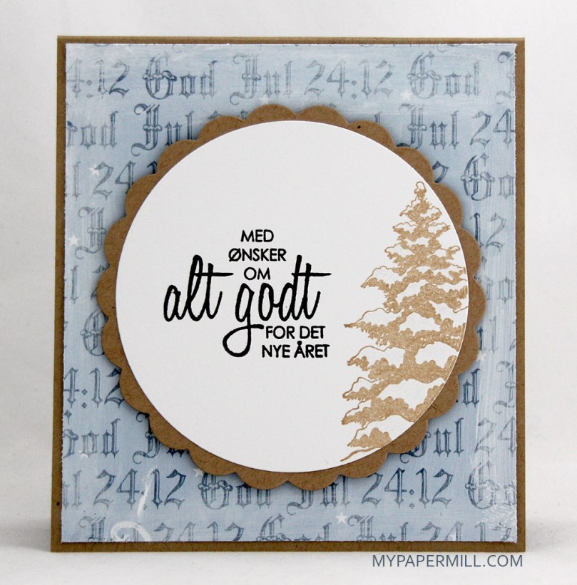 Mo Manning Little Elf Finn julekort bakside