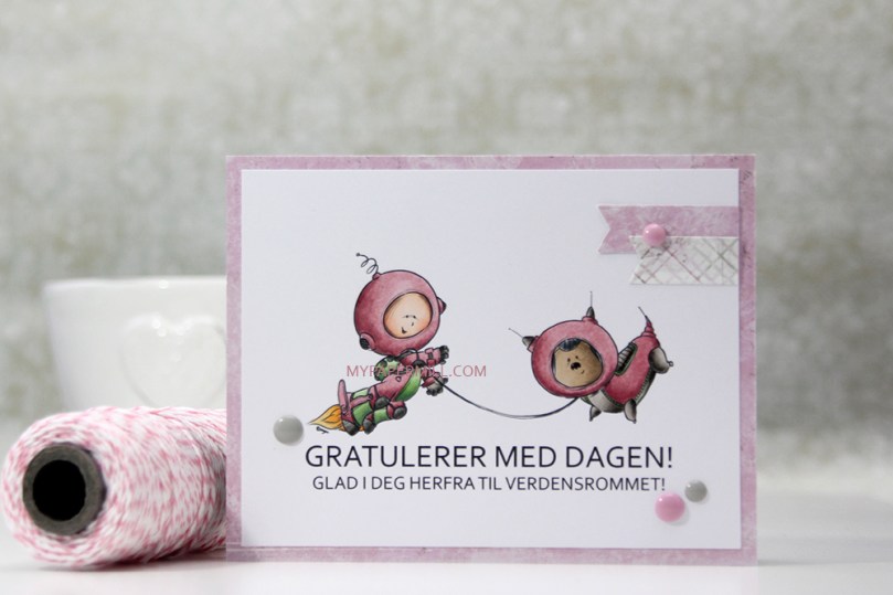 Bursdagskort Linnea Mo Manning Space Walk