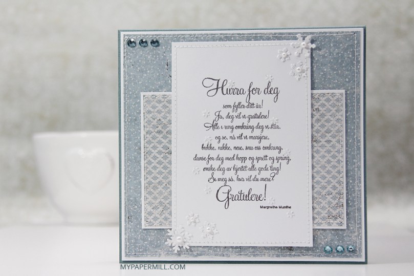 Januar 2016 - Mo Manning Giggling Snowman bursdagskort bakside