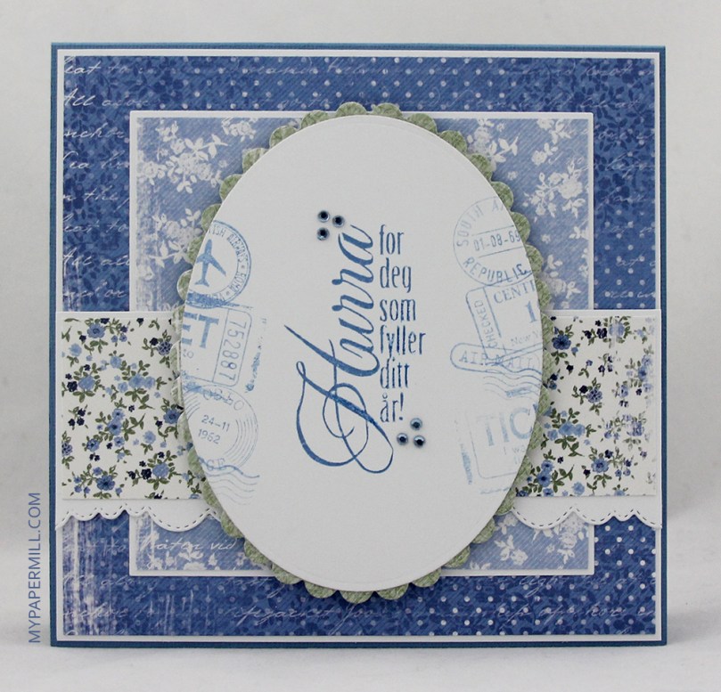 Bursdagskort Sara Mo Manning Little Gini bakside