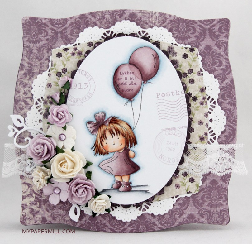 Februar - dies forside Lili of the Valley Maisie Two Balloons front