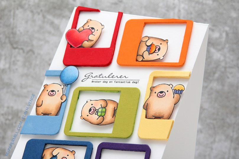 0218 Inspirert av 2 My Favorite Things Bitty Bears front skrått detalj