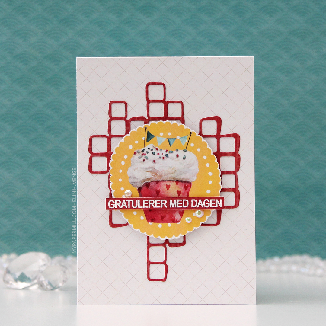 HK P13 Gratulerer med dagen cupcake med banner front