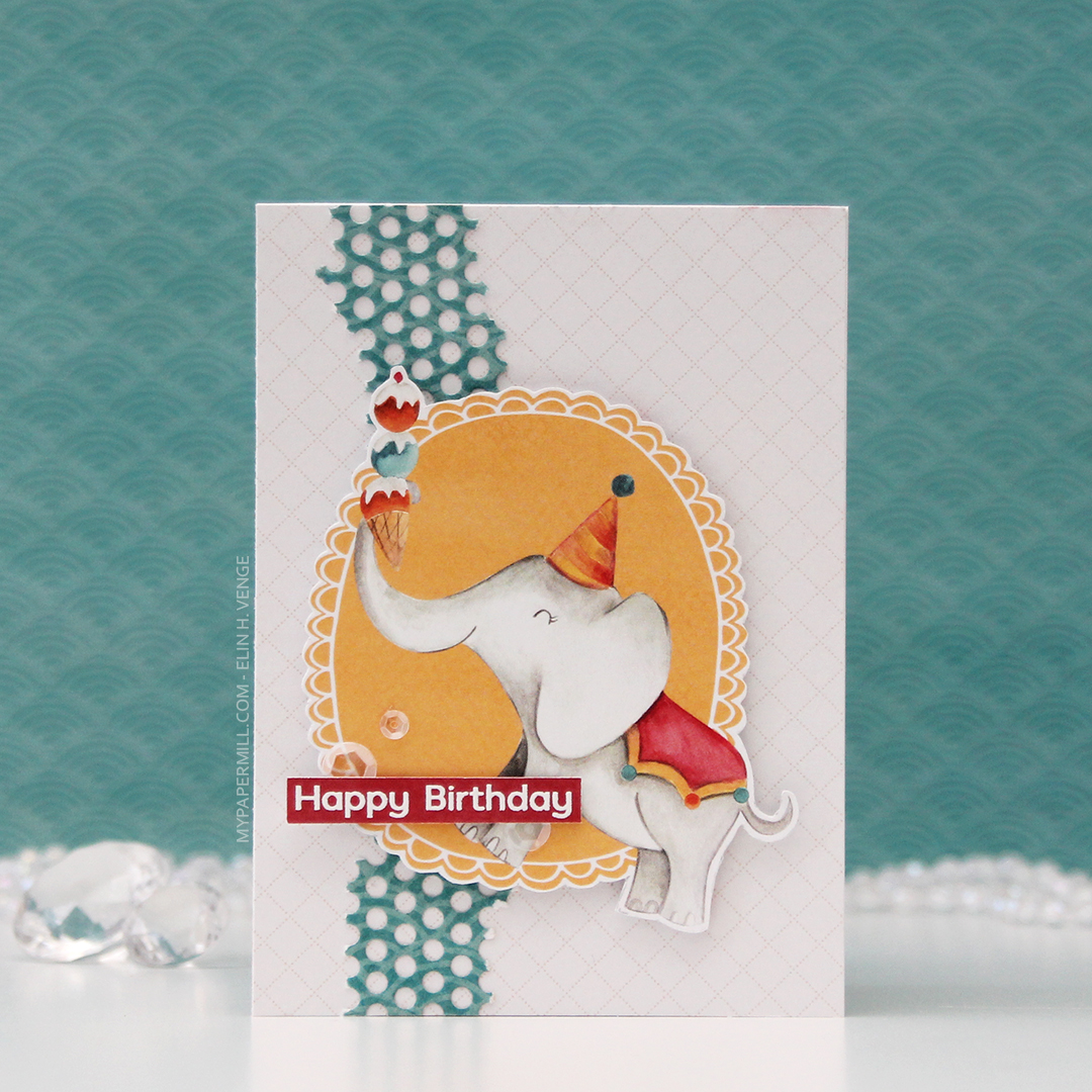 HK P13 Happy Birthday elefant med is front