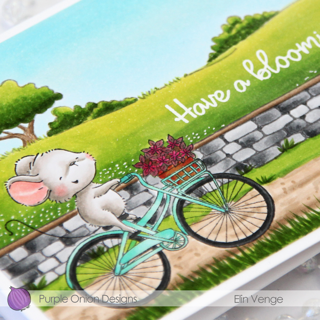 Purple Onion Designs Anna and country side and stone wall mini slimline Anna detail