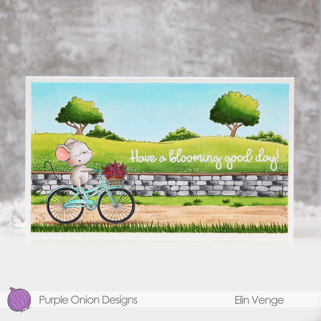 Purple Onion Designs Anna and country side and stone wall mini slimline front