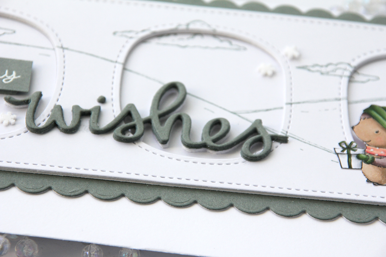 Purple Onion Designs Timothy Snow Day Hill die cut