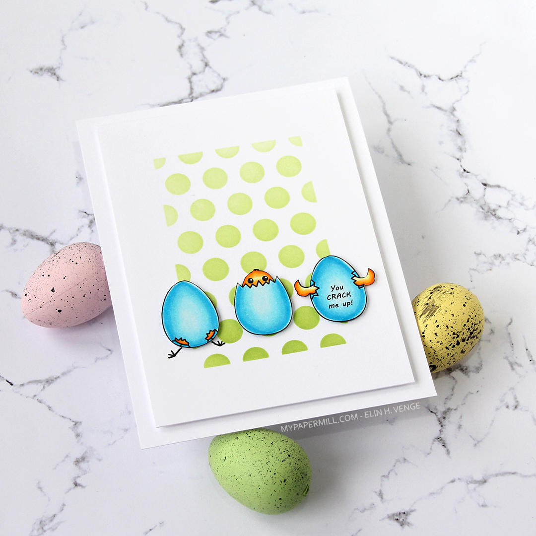 Streamside Studios Hatching Chicks flatlay venstre med egg