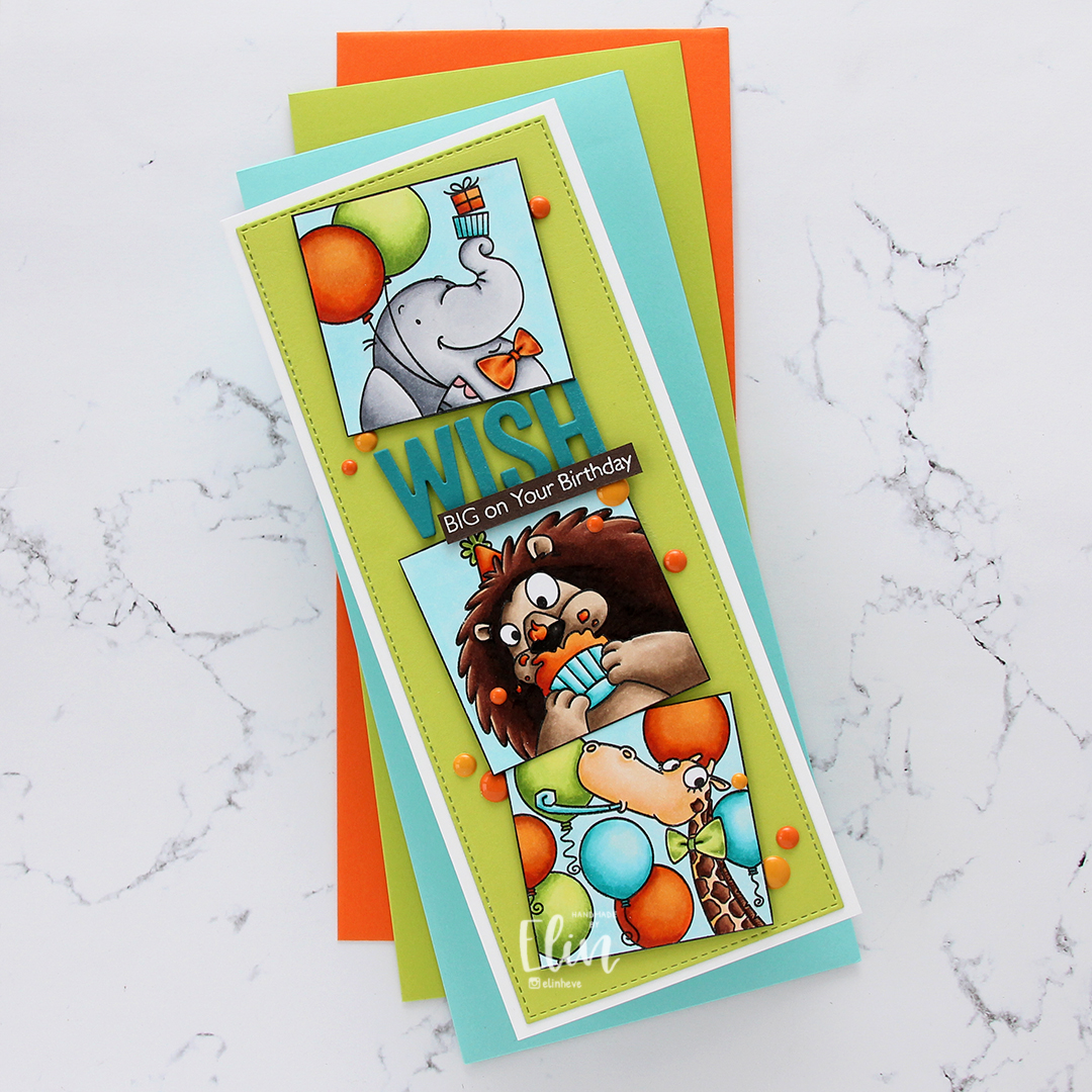 MFT Picture Perfect Party Animals slimline flatlay