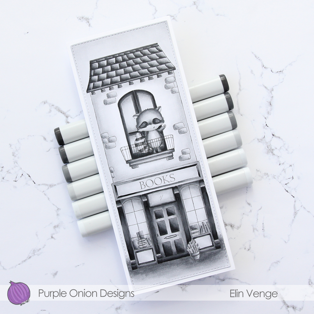 Purple Onion Designs - Elin Venge - George Book Store Room with a view slimline angled