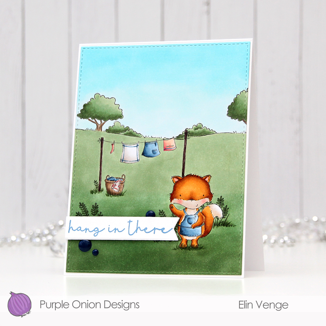 Purple Onion Designs - Elin Venge - Jane Clothes Line Country Side front angled