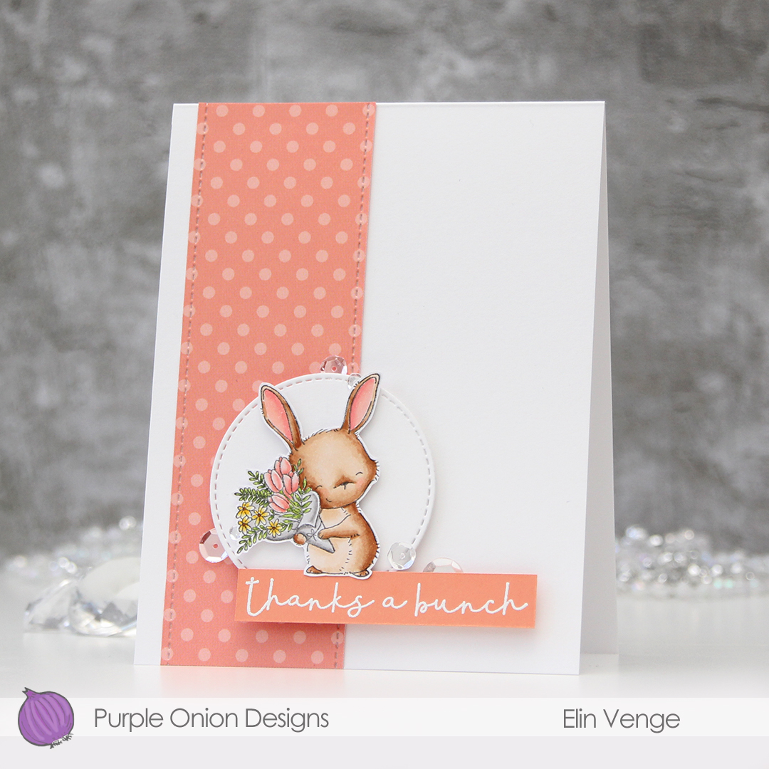 Purple Onion Designs Junie thanks a bunch front angled