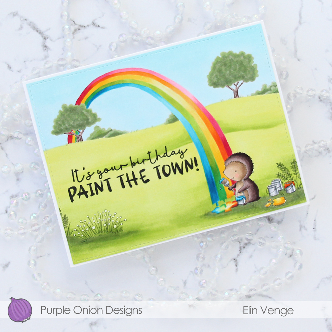 Purple Onion Designs Polly and Country flower set and country side flatlay angled