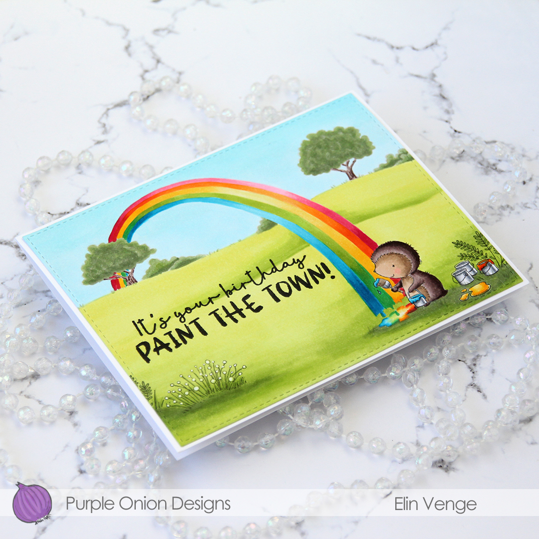 Purple Onion Designs Polly and Country flower set and country side flatlay left