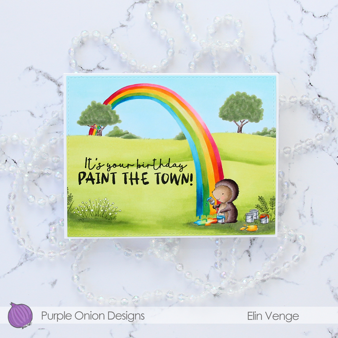 Purple Onion Designs Polly and Country flower set and country side flatlay