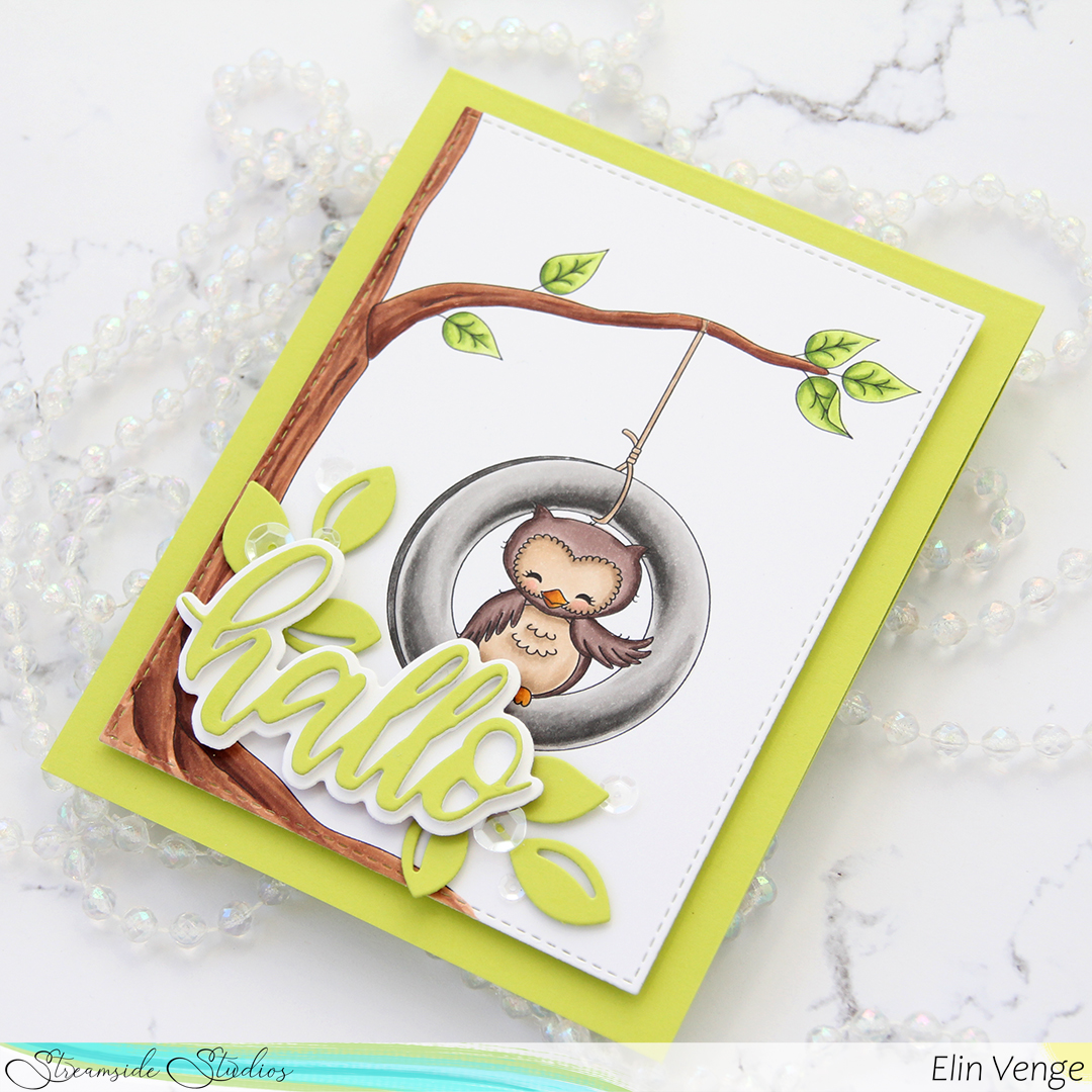 Streamside Studios Woodland Friends Owl flatlay høyre