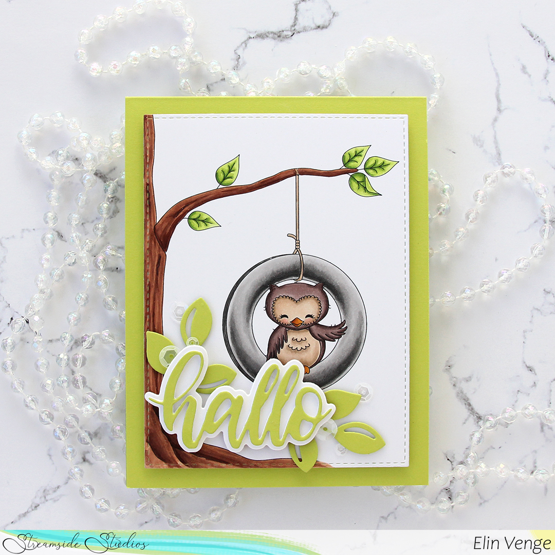 Streamside Studios Woodland Friends Owl flatlay