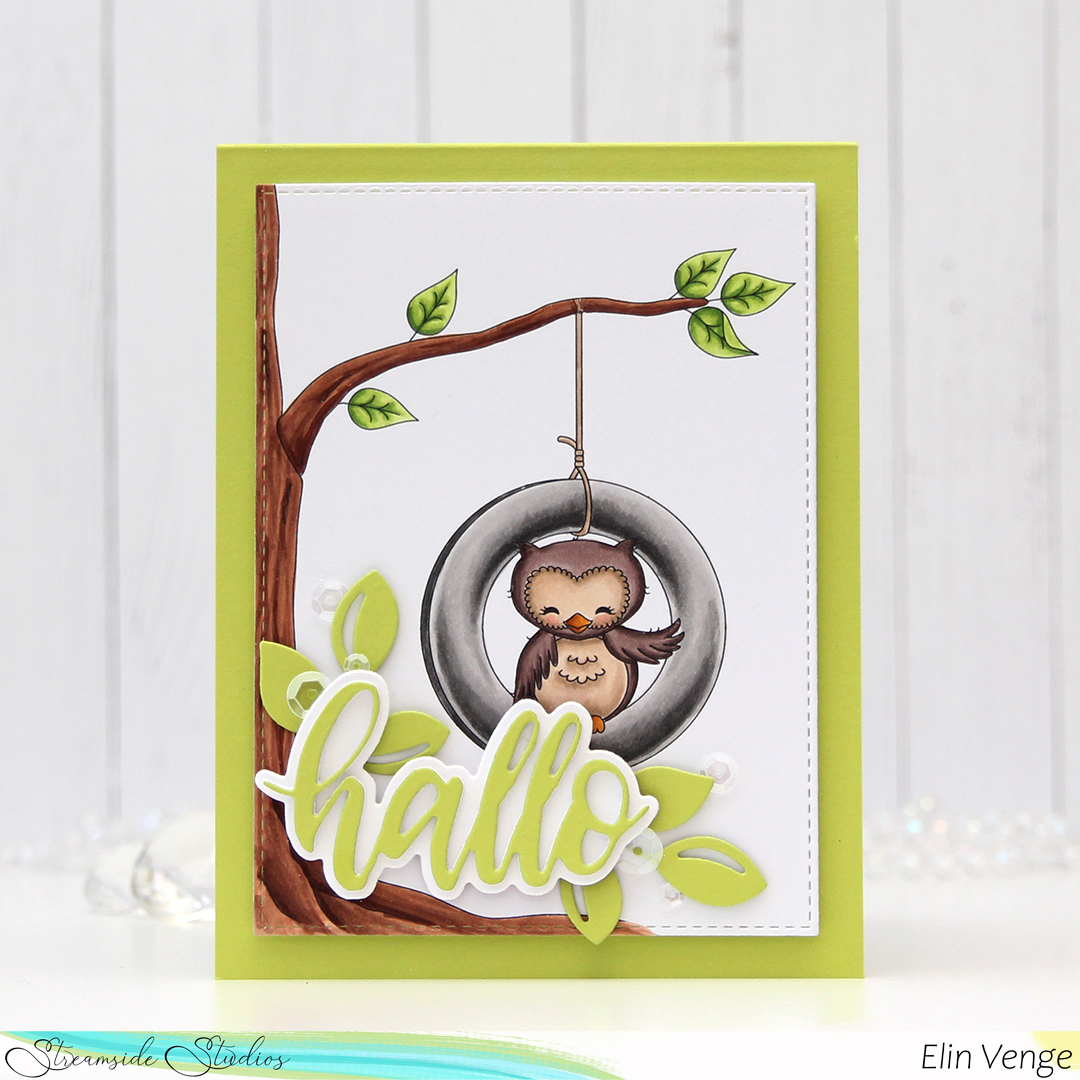 Streamside Studios Woodland Friends Owl front rett