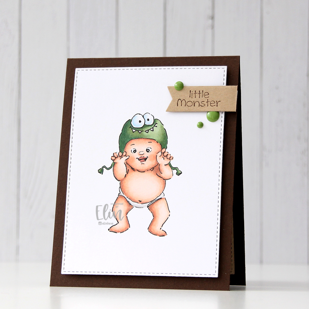 Hobbykunst Art Impressions Little Monster front skrått