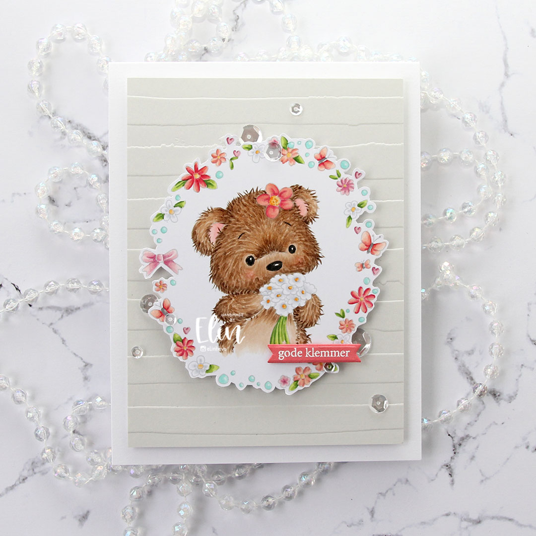 Lili of the Valley Jenny floral border flatlay rett