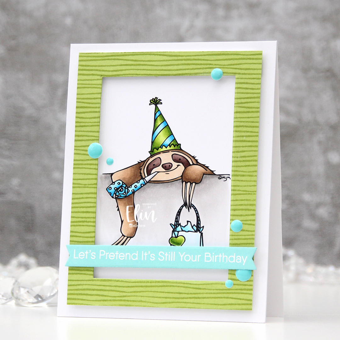 Mo Manning Belated Birthday Sloth front skrått