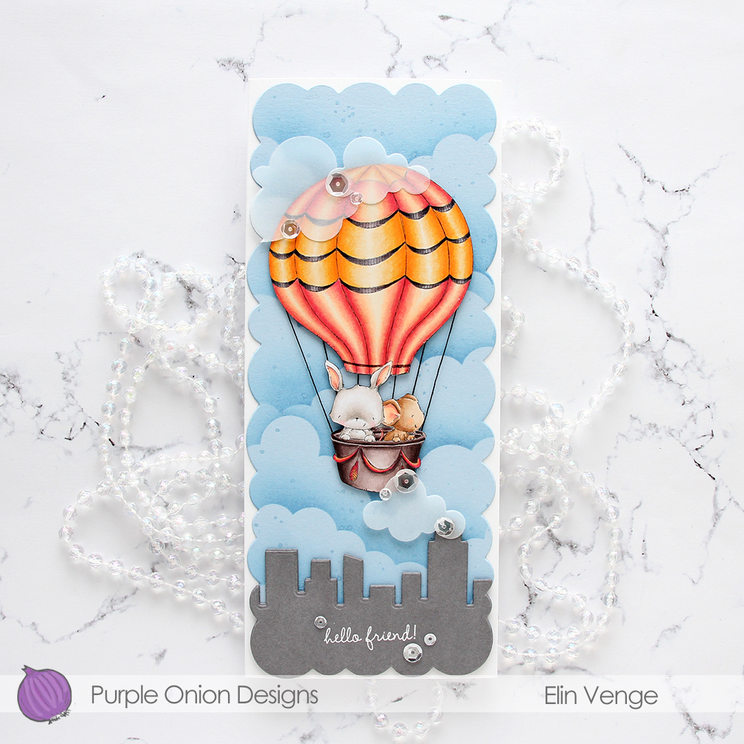 Purple Onion Designs - Elin Venge - Up and Away + Sweet SUMMER Sentiment Set